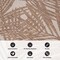 World Rug Gallery Contemporary Palm Leaf Textured Flat Weave Indoor/Outdoor Area Rug 2' x 7' Brown 118BROWN2X7 - alternate 3